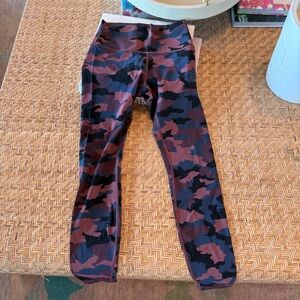 Lululemon Athletica Camouflage Leggings - Black and Brown